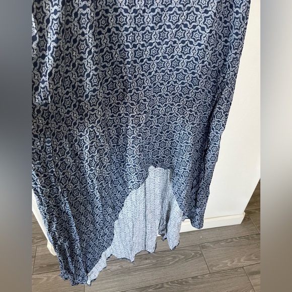 Rewind| Boho Maxi Dress in High-Low Style, Size XXL•••Navy Tones NWT - Picture 3 of 11